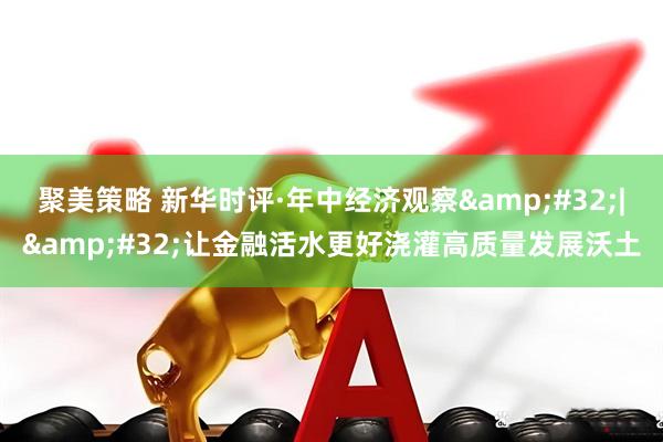 聚美策略 新华时评·年中经济观察&#32;|&#32;让金融活水更好浇灌高质量发展沃土