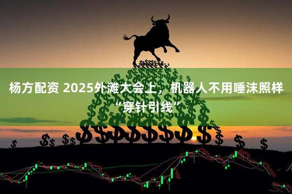 杨方配资 2025外滩大会上，机器人不用唾沫照样“穿针引线”