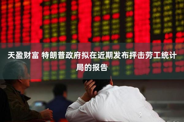 天盈财富 特朗普政府拟在近期发布抨击劳工统计局的报告